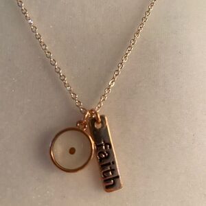 4/$20 Faith Charm Necklace